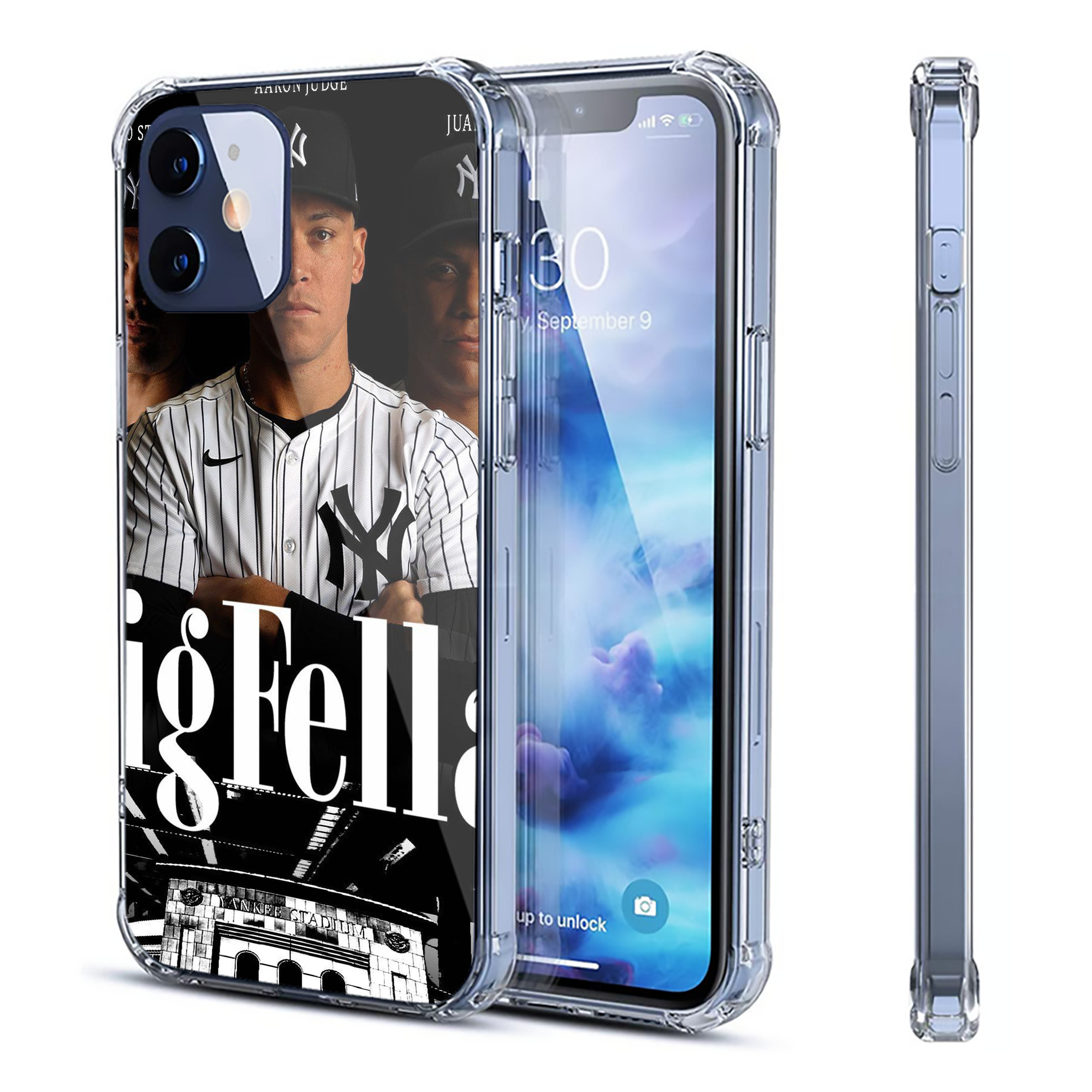 New York Yankees 341 Clear IPhone 12 Case – Soft TPU With UV Print – Enhanced Drop Protection, Precise Fit, Anti-Fingerprint, Customizable Design, Scratch-Resistant, Yellow-Resistant